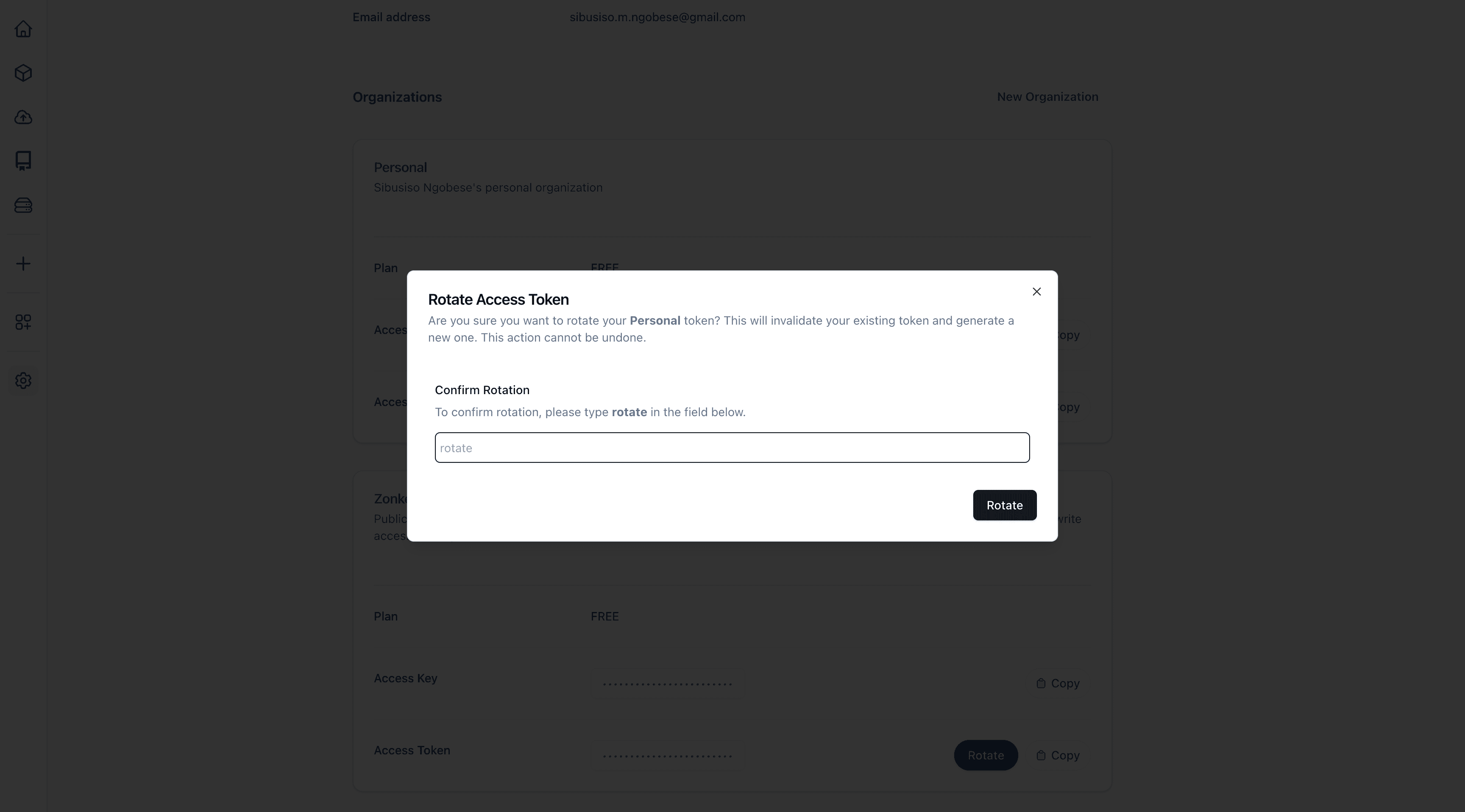 Rotate API Access Tokens